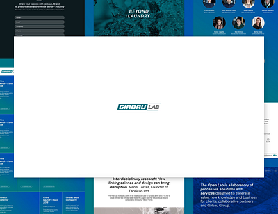 Girbau LAB 👖🔬🌱♻️👩‍🔬 animation branding design development figma logo responsive ui ux web web design wordpress