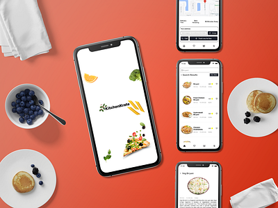 Recipe Ingredients ordering app cooking app mobile ui ui design