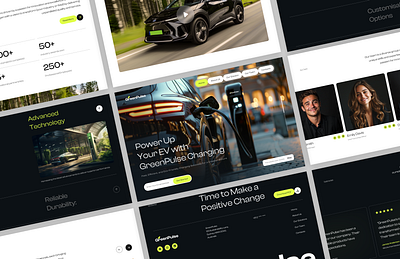 GreenPulse Web Design Concept cleandesign creativedesign designconcept designideas digitaldesign ev figma graphic design inspiration landing page midjourney modernlayout mordern design photoshop uidesign uiux userinterface web design webdevelopment