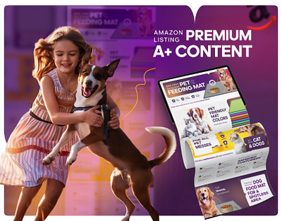 Amazon Premium A+ Content | Dog Food Matt 3d a content amazon amazon a amazon a design amazon ebc design amazon listing design amzon premium content ebc design graphic design infographics listing images product 3d product design product images ui