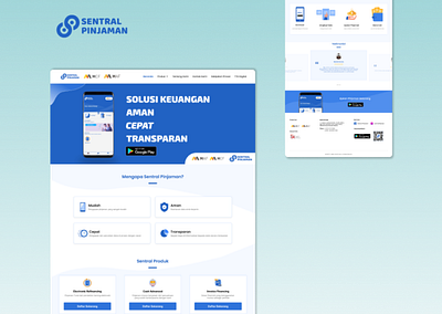 Sentral Pinjaman Website design ui ux web design