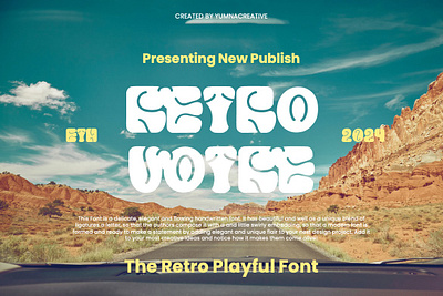 Retro Votre - Retro Playful Font 80s 90s books branding design fun illustration kid magazine new old play playful retro typeface typography vintage web