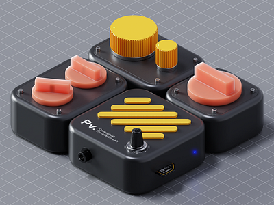 🎧 Part of DJ's Equipment Concept 3d 3drender blender3d conceptart digitalart graphic design visualization