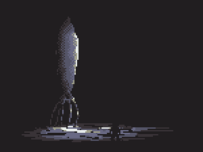 Arrival 16 bit 8 bit alien arrival bit branding design graphic design illustration movie movies pixel scifi