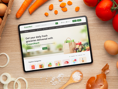 Grocery Shopping and Delivery Website Design grocery grocery delivery grocery products grocery store grocery website landing page online grocery website online shopping order shop ui uidesign uiux ux web design website website design