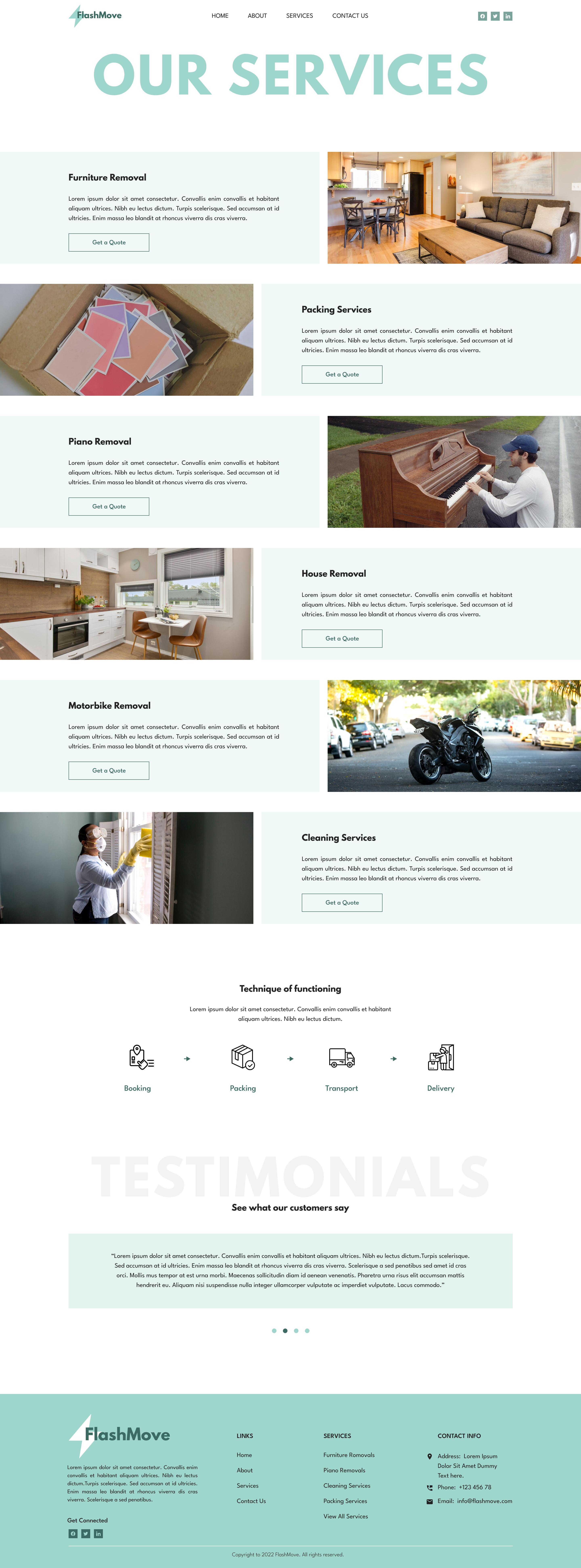 Example of Website UI Design