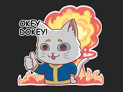 Gamer Cat | Telegram Sticker Pack art cat character design digital art fallout gamer games gaming illustration minecraft mortal kombat sims sticker sticker design sticker pack telegram telegram stickers videogames witcher