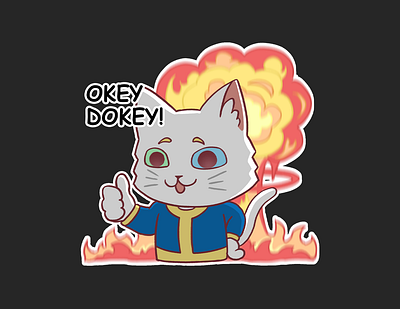 Gamer Cat | Telegram Sticker Pack art cat character design digital art fallout gamer games gaming illustration minecraft mortal kombat sims sticker sticker design sticker pack telegram telegram stickers videogames witcher