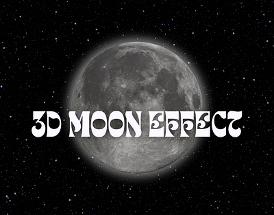 3D Moon Effect 3d animation graphic design motion graphics ui