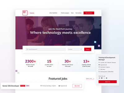 NashTech - Career Website career website