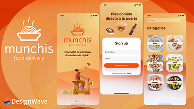 Munchis UI/UX app figma food delivery graphic design ui uiux ux