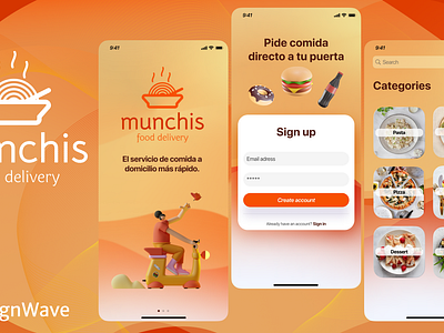 Munchis UI/UX app figma food delivery graphic design ui uiux ux