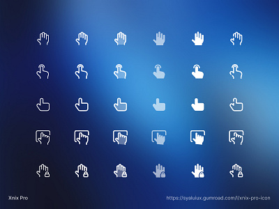 Hand Sign Icons - Xnix Pro Pack contrast icon duo solid hand icon icon pack iconography icons line icon solid icon vector xnix xnixpro