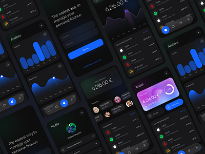 Finance Mobile App app chart dashboard design finance fintech mobile saas ui ux wallet