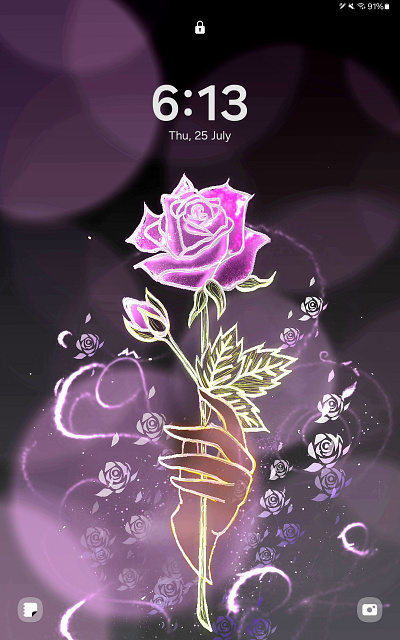 Lock Screen Rosé graphic design illustration design lockscreen