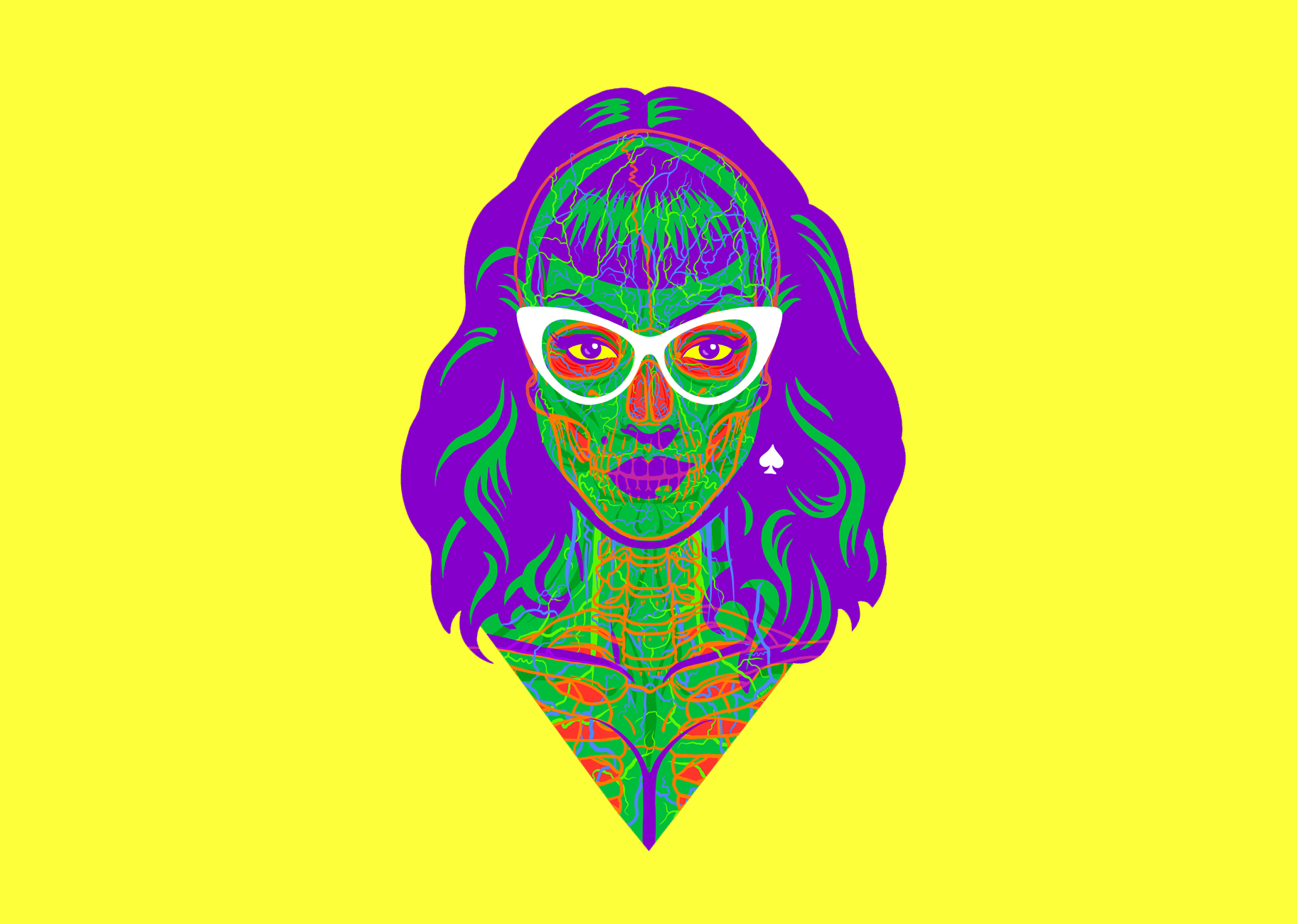 X-ray Psychobilly illustration psychobilly retro rockabilly xray