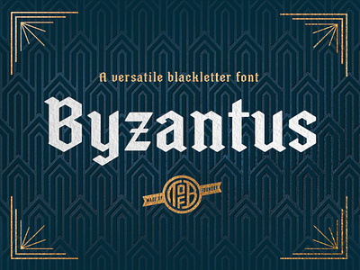 Byzantus font design blackletter design font graphic design typeface typography