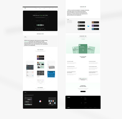 'Aisha' design ui web design