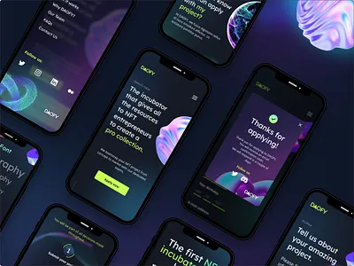 Daofy branding product design ui ux web3