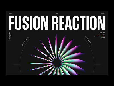 Fusion 3d after effects animation eco fusion glass green energy interaction iridescent page wipe radial science scroll effect spin spiral sun technical typography ui web design