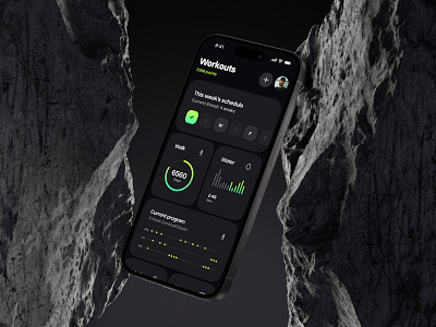 Workout app concept app branding design design system figma product design ui