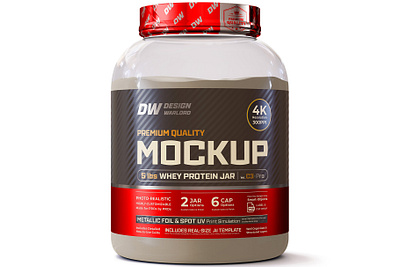 5 lbs Whey Protein Jar Mockup | Vol. C3-Pro amazon mockup graphic design label design label mockup mockup next gen mockup nutrition packaging design packaging mockup premium mockup product design product mockup product rendering protein jar realistic mockup supplement supplement mockup whey protein whey protein jar mockup