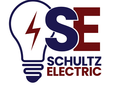 Schultz Electric Logo branding design electric electric company graphic design illustration logo print typography vector visual identity