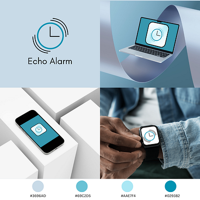 Brand Visual Identity - Echo Alarm adobe brand identity branding design graphic design illustration logo visual identity