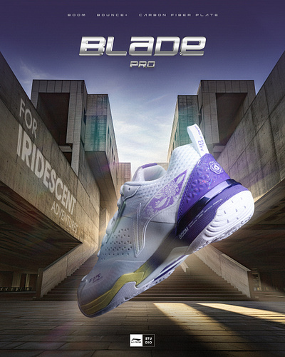 Blade Pro / Li-Ning branding graphic design poster