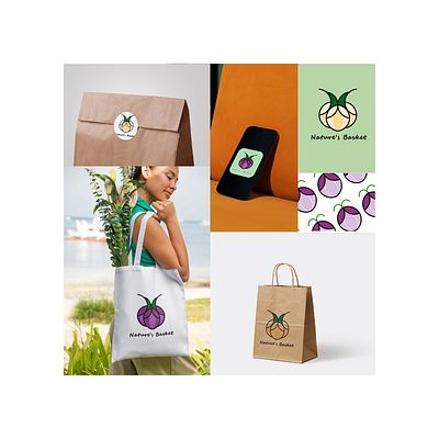 Brand Visual Identity - Nature's Basket adobe brand identity brand visual identity branding design graphic design illustration logo