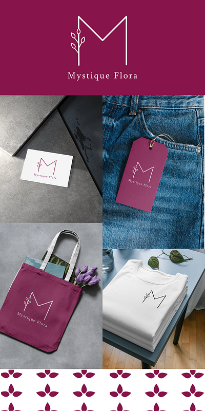 Brand Visual Identity - Mystique Flora adobe brand identity branding design graphic design illustration logo