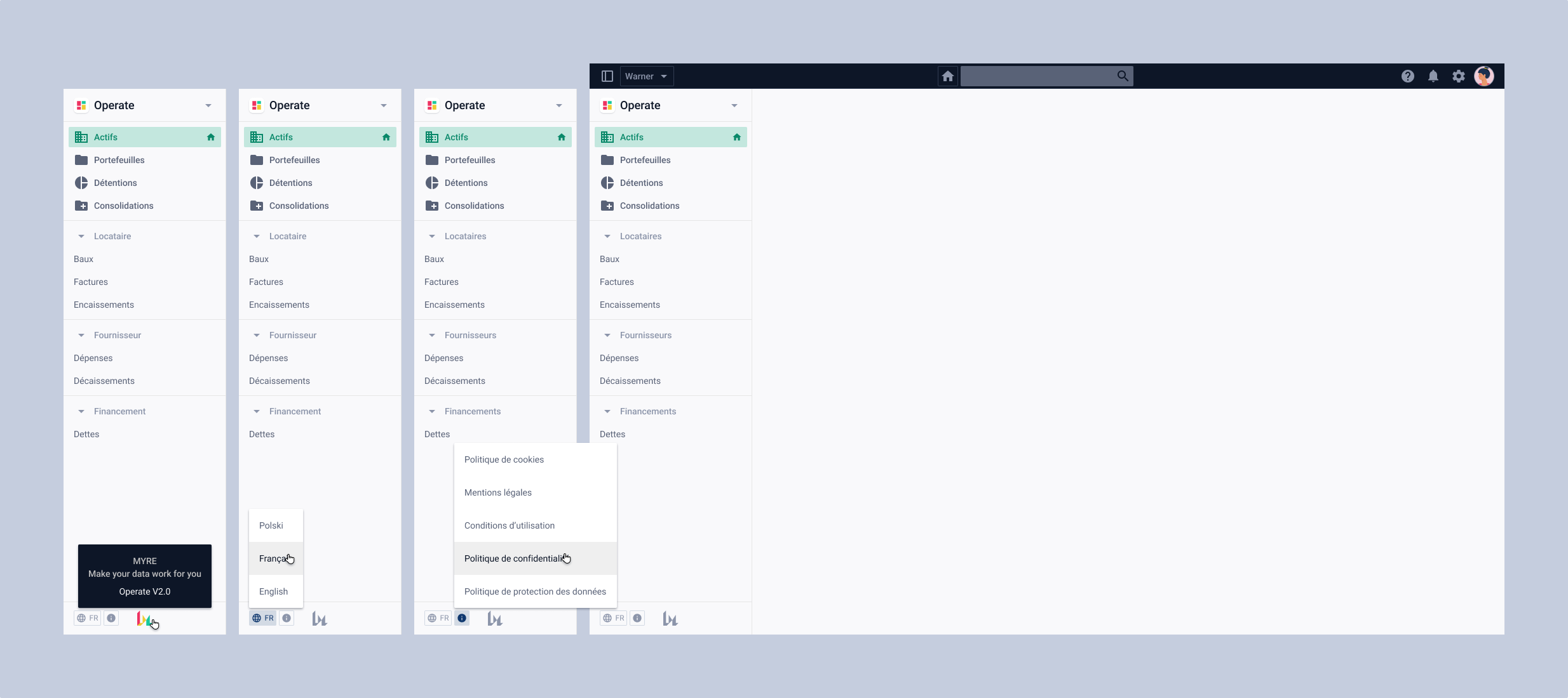 New navigation component design footer interface menu nav bar navbar navigation product product design side bar sidebar ui ui design ux ux design webapp