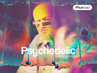 Psychedelic Film Photo Effect acid damaged distortion download effect film frame gradient photo photshop pixelbuddha psd psychedelic smudged template trippy worn