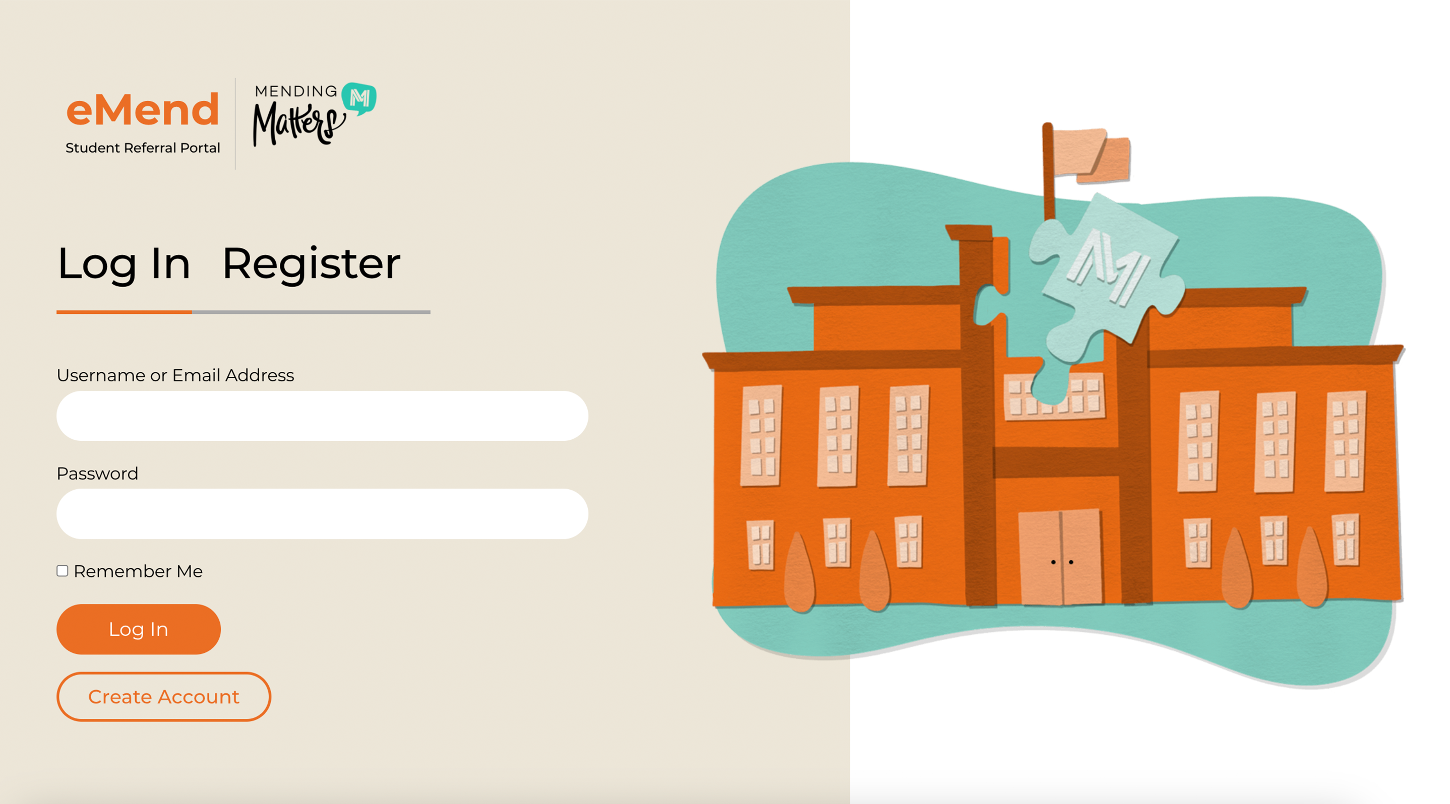 eMendPortal.com Website branding cacheinteractive design graphic design mendingmatters portal ui ux website