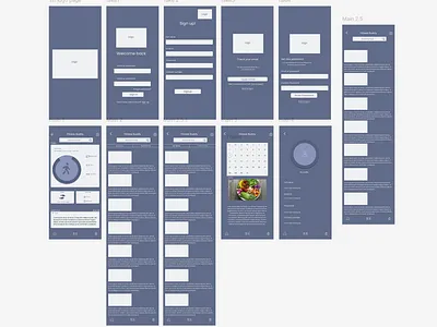 Simple Fitness app Design graphic design ui
