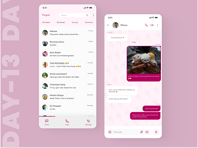 Direct Message - DailyUI 013/100 dailyui dailyuichallenge day13 design directmessage figma messageapp shots ui userinterface