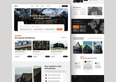 Rtxvl - Real State Website design desktop landingpage real state real state web design ui ui design ux design uxui web web design