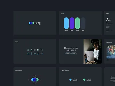 GQR Branding brand brand guide branding logo logo design
