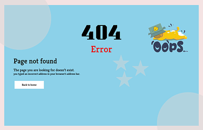 404 Error page design animation branding graphic design logo motion graphics ui