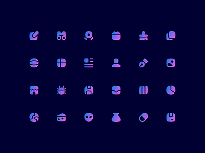 Flex Gradient Icons (Free & Premium Downloads) branding design flat flex gradient icons illustration illustrator logo minimal streamline trendy ui vector