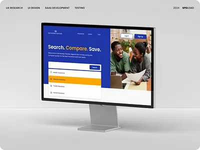 Insurance Price Comparison Platform health home insurance insurtech saas ui ui design ux design vehicle web design website design