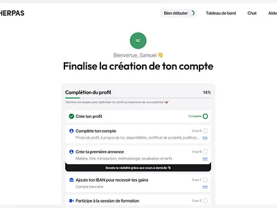 Getting Started Page onboarding todo ui user interface ux