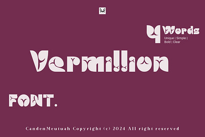 Vermillion 3d animation branding design font graphic design handwritten fonts illustration logo motion graphics typeface typography ui