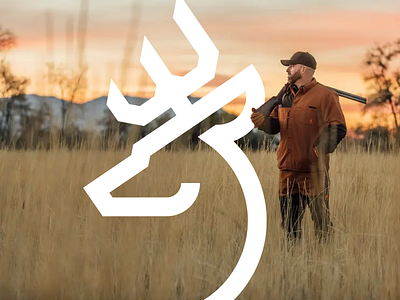 Browning Rebrand branding deer design graphic design hunting logo rebrand vector