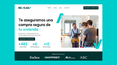 Proptech startup redesign for REVICASA challengue concept design proptech startup ui web web design