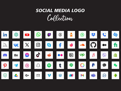 Social media icons app app icons graphic design icons logo social media icons ux web icons