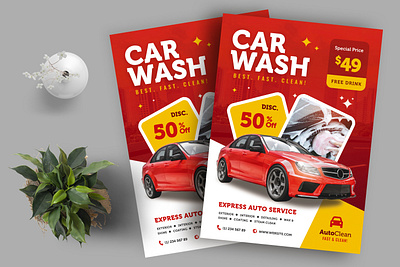 Car Wash Flyer design digital marketing flyer flyer flyer design graphic design