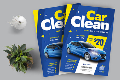 Car Wash Flyer graphic design