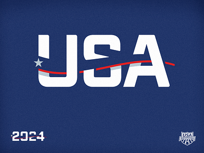 2024 U.S. Olympic Swim Team logo branding logo olympics paris 2024 sports swimming team