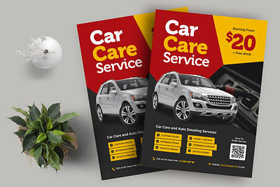 Car Wash Flyer graphic design